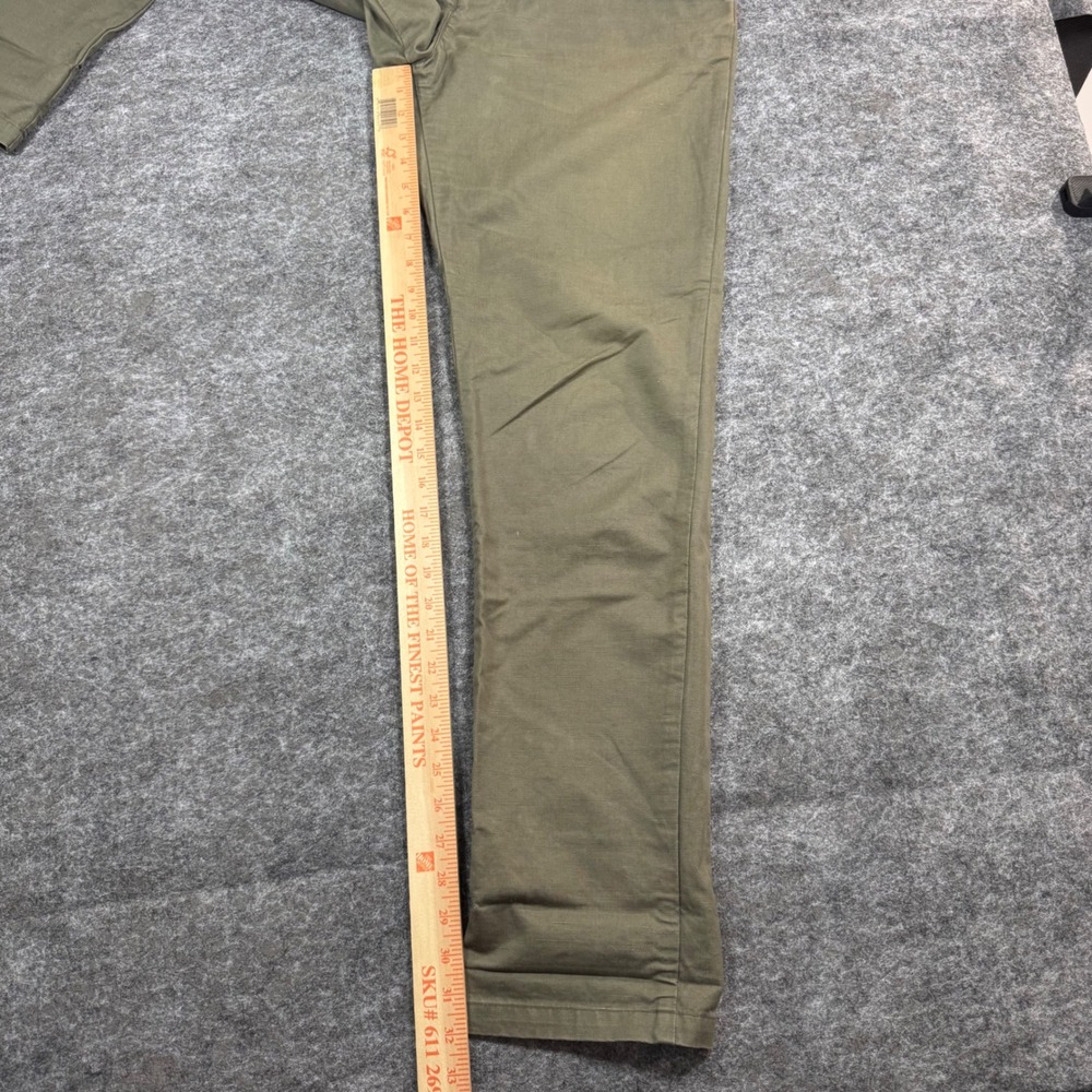 Outerknown Nomad Chino Pant Mens 34x32) Olive Green Cotton Hemp Stretch - Picture 7 of 9